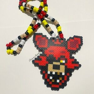 FNAF Foxy Necklace Kandi Five Nights rave